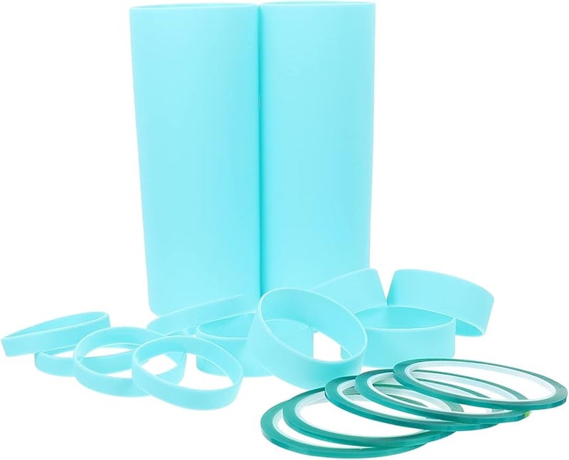 Silicone Heat Transfer Bands For Sublimation Tumblers And Bottles 1 Set Portable Elastic Sleeves - Image 1